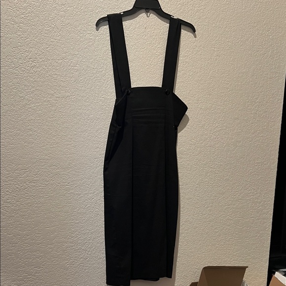 Bettie Page Dresses & Skirts - Bettie Page Black Midi Suspender Jumper Dress